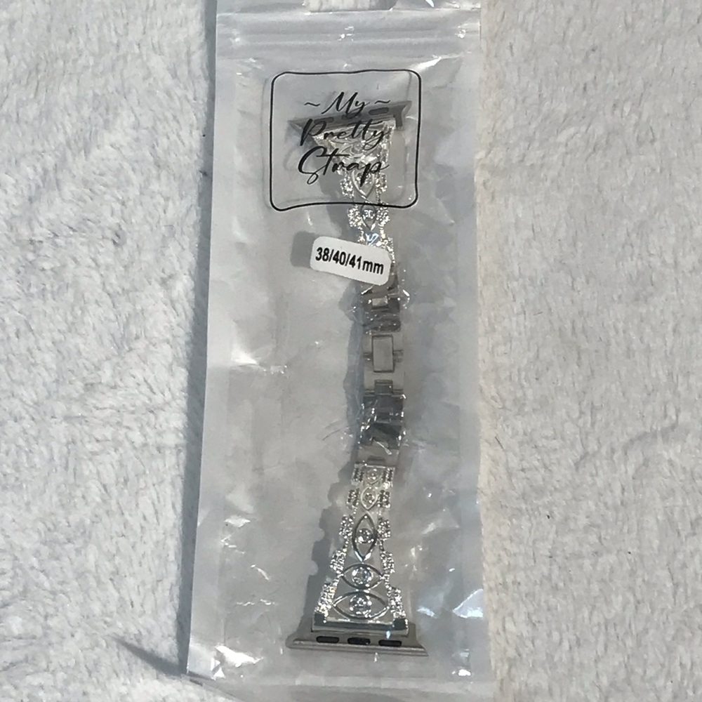 My Pretty Strap Silver Watch Band For Apple Watch